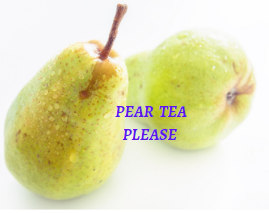 Pear tea for cough